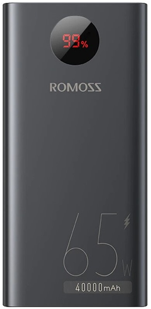 Powerbank Romoss PEA40 Pro 40000mAh 65W Black (6936857201076) - obraz 1