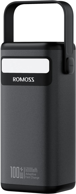 УМБ Romoss PMT60 60000mAh 100W Black (6958377515822) - зображення 2