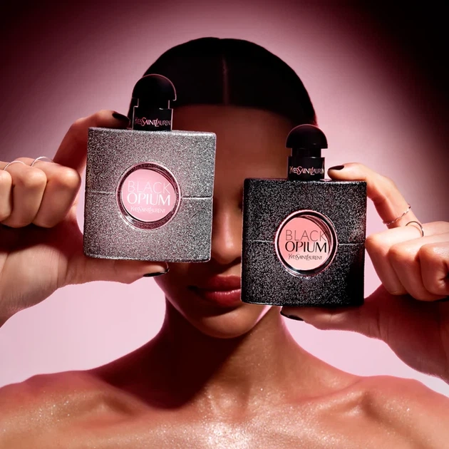 Парфумована вода для жінок Yves Saint Laurent Black Opium Glitter 90 мл (3614274185294) - зображення 8