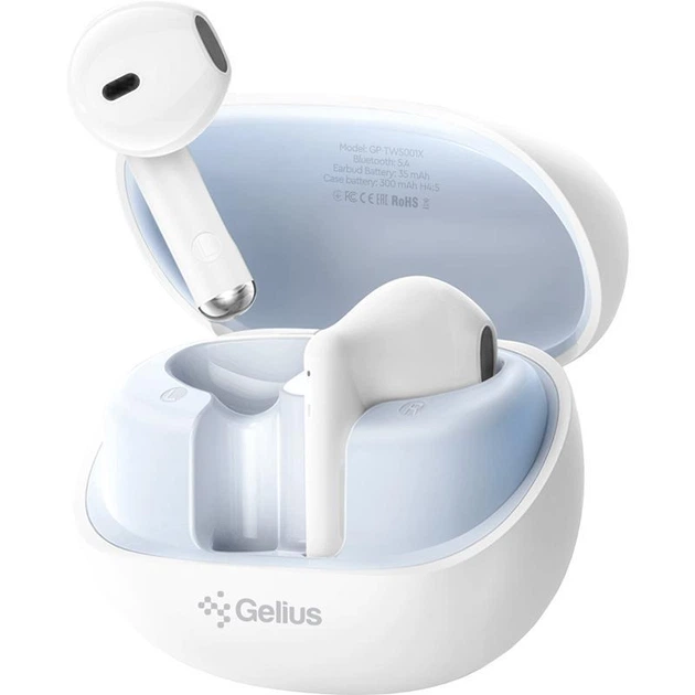 Навушники BT Gelius Airdots GP-TWS-001X White - Фото 1 Навушники BT Gelius Airdots GP-TWS-001X White - зображення 1
