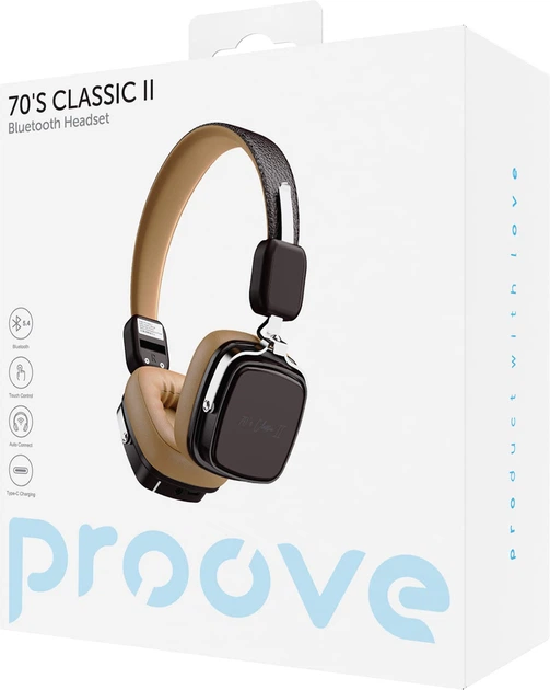 Навушники BT Proove 70's Classic II Beige/Brown - зображення 2