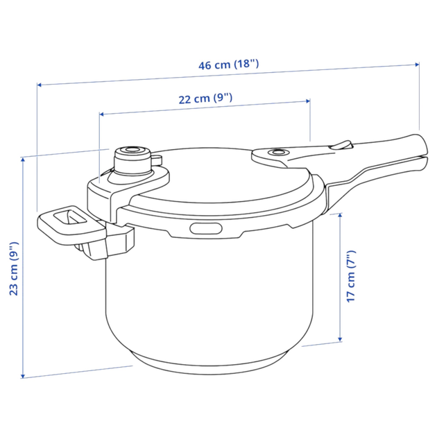 Szybkowar ze stali nierdzewnej IKEA 365+ 6 l 204.636.50 - obraz 3