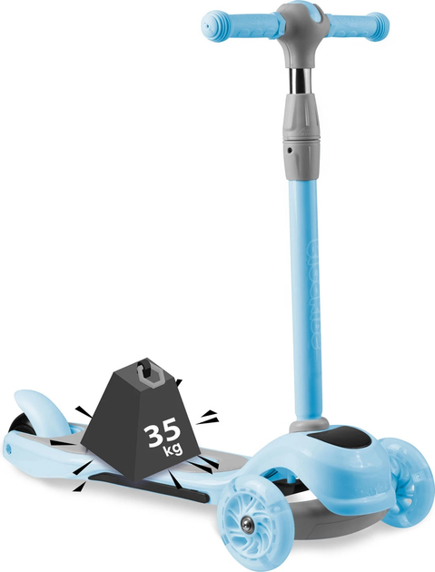 Самокат дитячий триколісний Ricokids Piko Синій (5903890605384) - зображення 6