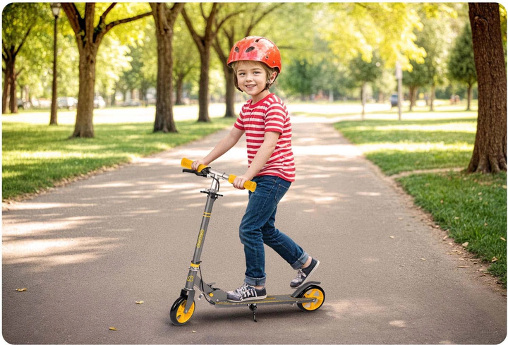 Hulajnoga dziecięca Ricokids Kodi Szaro-pomarańczowa (5903890619701) - obraz 11