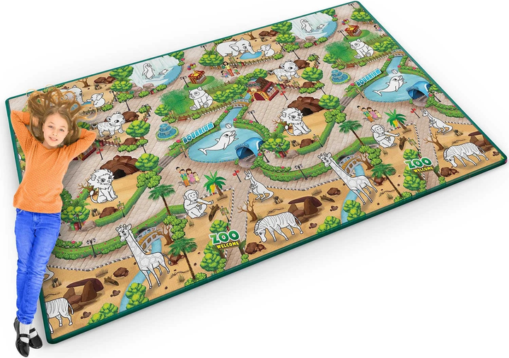 Mata piankowa do kolorowania Ricokids zwijana 200 x 120 x 0.3 cm RK-343 734300 Zoo (5903890615970) - obraz 9