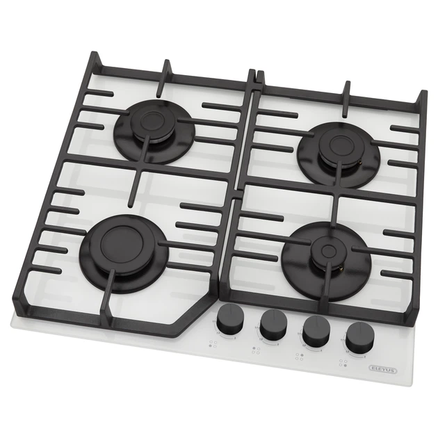 Газова варильна поверхня ELEYUS IMPREZA 60 WH CF - зображення 4