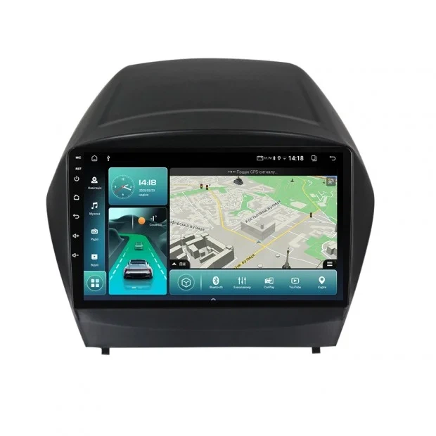 Штатна автомагнітола для автомобілів Hyundai Tucson IX35 2012 2014 9 дюймів Android 10.1 4 ГБ 32 ГБ Gps - зображення 2