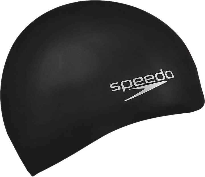 Шапочка для плавання Speedo Plain Moulded Silicone Cap (8-709849097) Black (5014991546121) - зображення 1