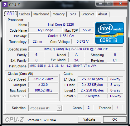 Процессор Intel Core i3-3220 s1155 Б/У - Фото 2 Процессор Intel Core i3-3220 s1155 Б/У - изображение 2