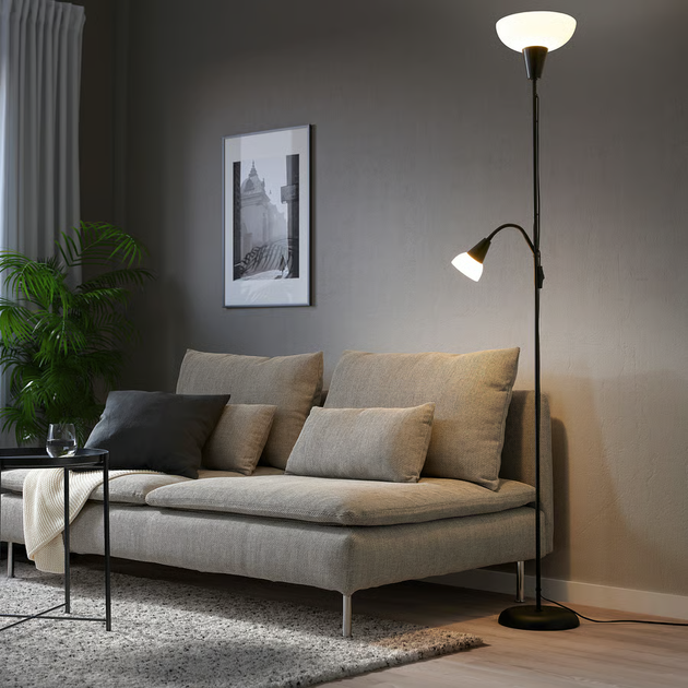 Lampa podłogowa IKEA TÅGARP do czytania Czarny/biały (404.863.87) - obraz 3