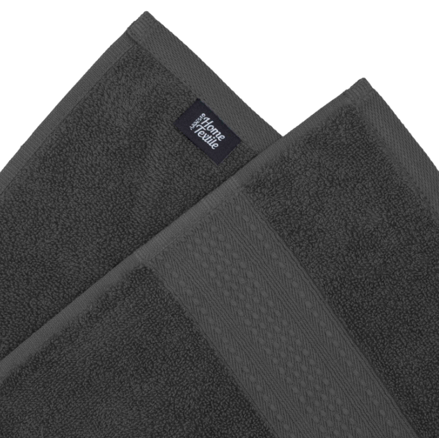 Рушник махровий Ardesto SuperSoft 50х90см, 100% бавовна, сірий темний ART2250MCP - зображення 3