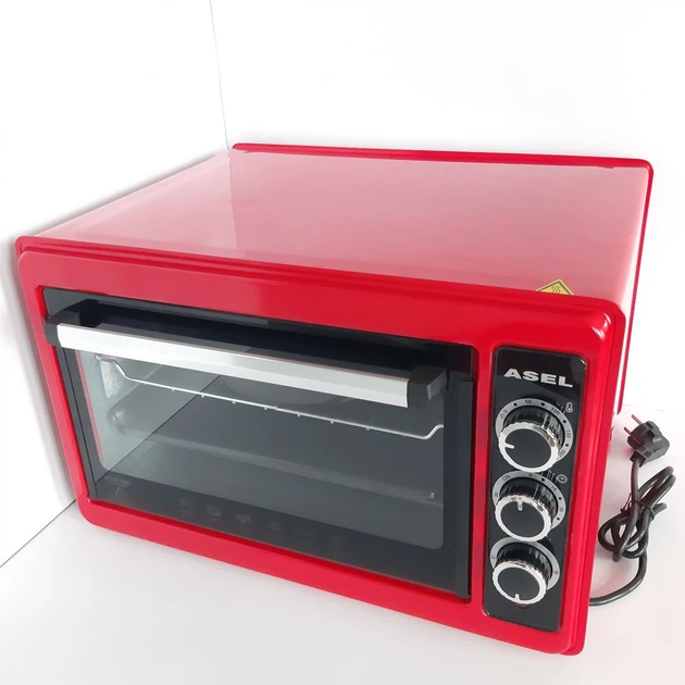 Духова шафа електрична ASEL AF-0023 33л 1300Вт з грилем і термостатом до 320°C - зображення 3