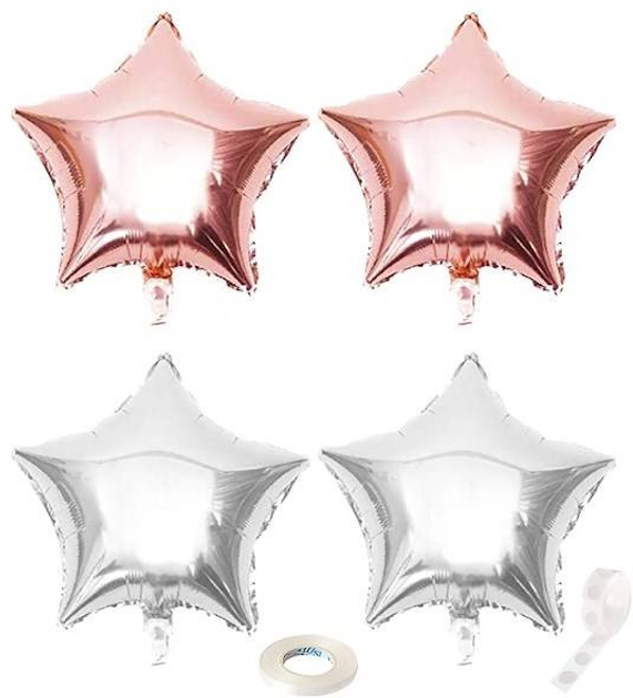 Balony Springos na 18 urodziny 53 szt czarny-rosegold PS0025 (5907719445250) - obraz 2