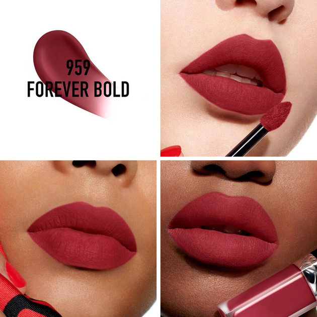 Рідка помада Dior Rouge Dior Forever 959 Forever Bold 6 мл (3348901588447) - зображення 3