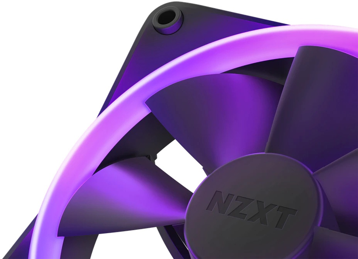 Zestaw wentylatorów NZXT RGB Fans Triple F120RGB 120 mm Black (RF-R12TF-B1) - obraz 3
