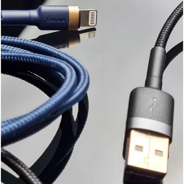 Кабель Baseus Cafule Lightning 1.5A (2m) Black - зображення 6