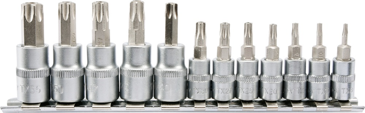 Zestaw kluczy Yato Torx secur na szynie 12 cz (YT-04332) - obraz 1