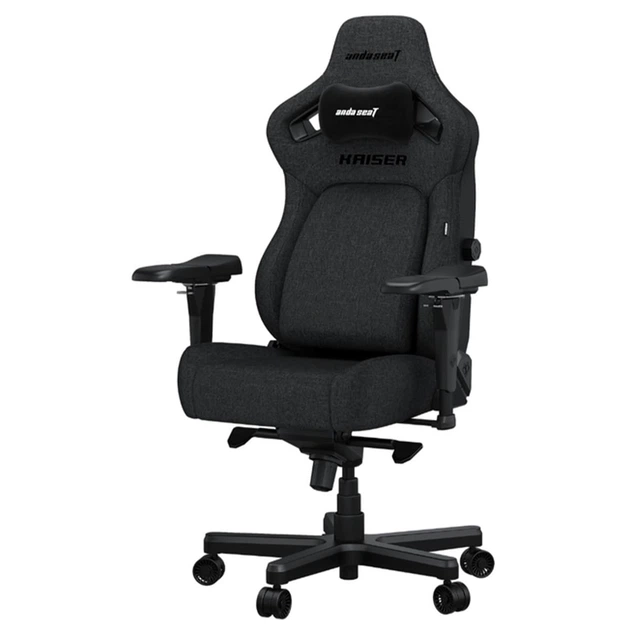 Кресло игровое Anda Seat Kaiser 4 Dark Grey Fabric Size XL - Фото 4 Кресло игровое Anda Seat Kaiser 4 Dark Grey Fabric Size XL - изображение 4