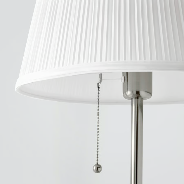 Lampa podłogowa IKEA ÅRSTID Niklowano/biały (601.638.62) - obraz 2