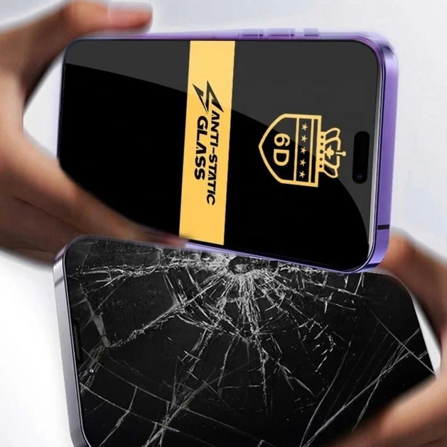 Захисне скло 6D Anti-Static Glass на весь екран для iPhone 13 Pro Max - Фото 5 Захисне скло 6D Anti-Static Glass на весь екран для iPhone 13 Pro Max - зображення 5