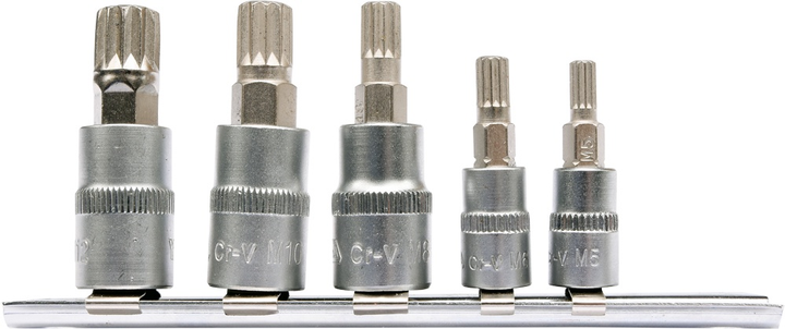 Zestaw kluczy Yato Spline na szynie 5 cz (YT-04360) - obraz 1