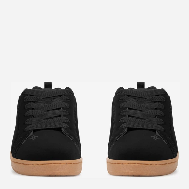 Мужские кеды кожаные низкие DC Shoes Court Graffik 300529-BGM 5905588850991 46 Черные (5905588851028) - изображение 4