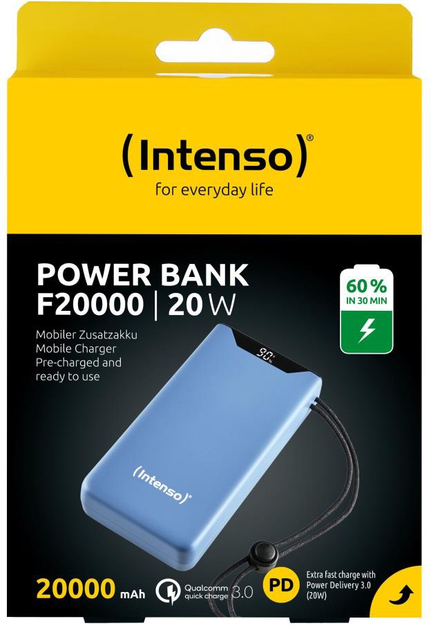 Powerbank Intenso F20000 20000 mAh PD+QC3.0 Blue (7332055) - obraz 4