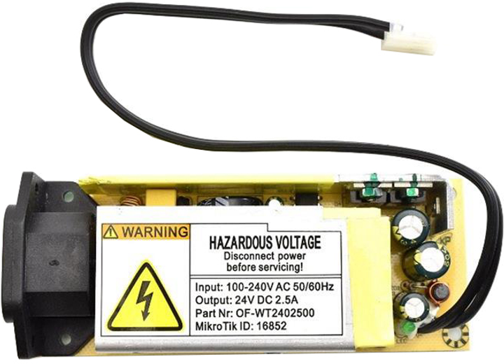 Zasilacz MikroTik 24V2APOW 24V 2.5A (24V2APOW) - obraz 1