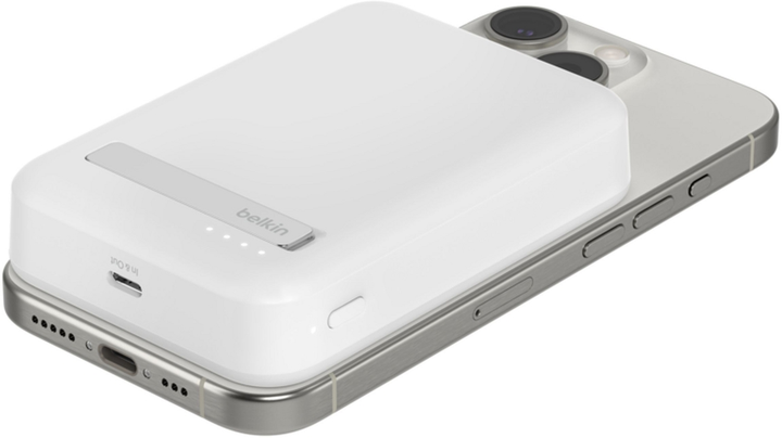 Powerbank Belkin BoostCharge Pro Magnetic 10000 mAh 15W Qi2 White (BPD008BTWH) - obraz 3
