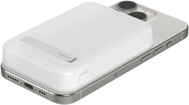УМБ Belkin BoostCharge Pro Magnetic 8000 mAh 15W Qi2 White (BPD007BTWH) - зображення 3