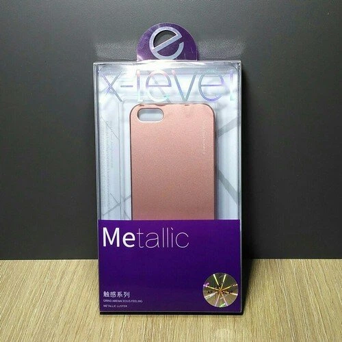 Чехол X-level Metallic для iPhone 5 / iPhone 5S / iPhone SE Розовый - Фото 4 Чехол X-level Metallic для iPhone 5 / iPhone 5S / iPhone SE Розовый - изображение 4