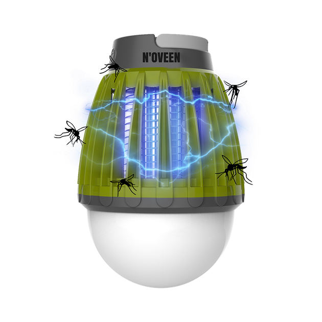 Светодиодная лампа от насекомых аккумуляторная Noveen IKN824 LED IPХ4 40 кв.м 5 Вт 1000 В 3,7 В / 1800 мАч ABS-пластик - Фото 2 Светодиодная лампа от насекомых аккумуляторная Noveen IKN824 LED IPХ4 40 кв.м 5 Вт 1000 В 3,7 В / 1800 мАч ABS-пластик - изображение 2