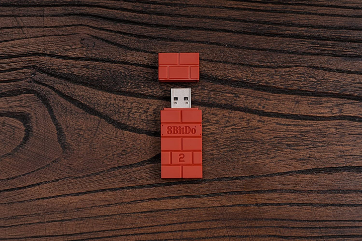 Adapter 8BitDo USB Wireless Adapter 2 Brown (RET00311) - obraz 5
