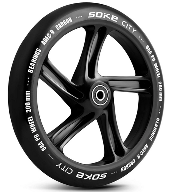 Kolka do hulajnogi miejskiej Soke 200 mm czarne 2 szt. 803400 (5903890610753) - obraz 3
