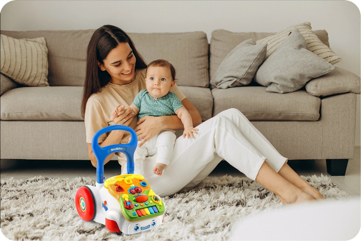 Навчальні ходунки з музикою Ricokids 2 в 1 RK-744 Білі (5903890616373) - зображення 11