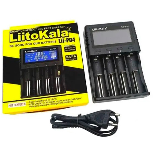 Универсальная зарядка для аккумуляторов LiitoKala Lii-PD4, 4хАА/ ААА/ A/ 14500/ 16340/ 18350/ 18650/ 26650 - изображение 3