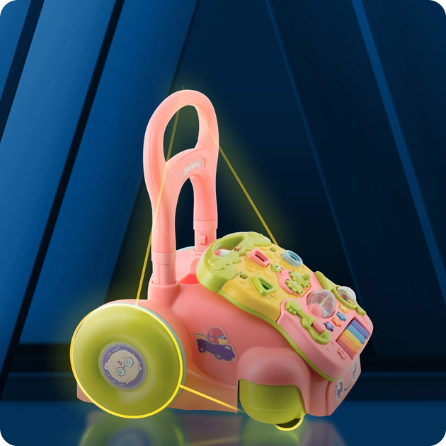 Навчальні ходунки з музикою Ricokids 2 в 1 RK-744 Рожеві (5903890616397) - зображення 8