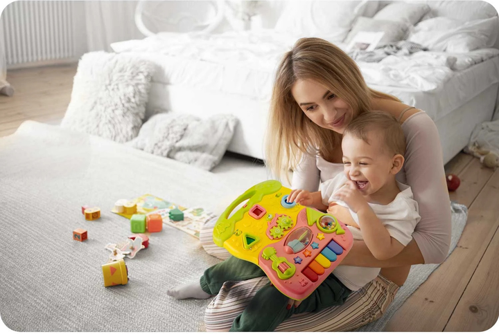 Навчальні ходунки з музикою Ricokids 2 в 1 RK-744 Рожеві (5903890616397) - зображення 10