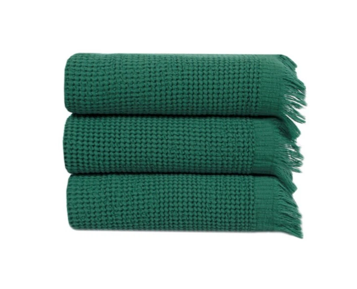 Набор полотенец Lotus Home - Rius green зеленый 30*50 (3 шт.) - изображение 2