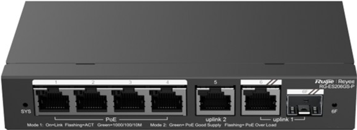Przełącznik Ruijie Reyee RG-ES206GS-P (6971693275812) - obraz 1