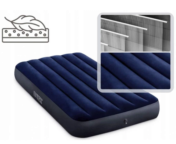 Надувной матрас 191 x 99 x 25 см Intex 64757 CLASSIC DOWNY - изображение 3