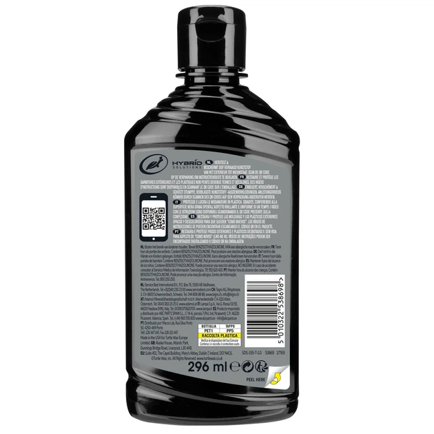 Поліроль-реставратор пластику і шин Turtle Wax HS Trim Restorer Ceramic & Acrylic 300 мл, відновлення кольору, захист - зображення 2