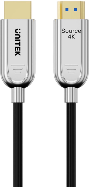 Kabel Unitek HDMI - HDMI 2.0 4K 60Hz 50m Silver-Black (C11092ASL01-50M) - obraz 2