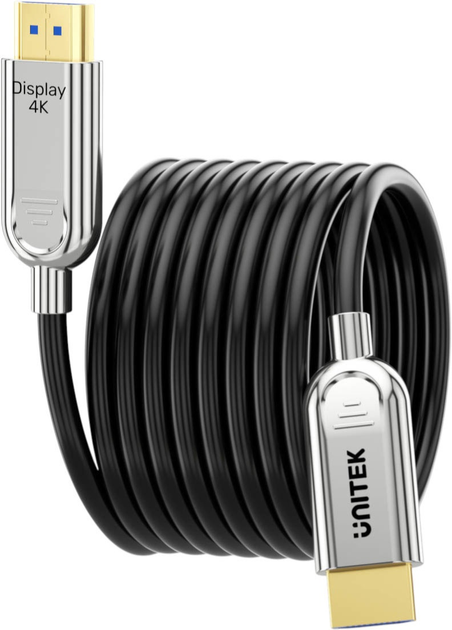 Kabel Unitek HDMI - HDMI 2.0 4K 60Hz 50m Silver-Black (C11092ASL01-50M) - obraz 4