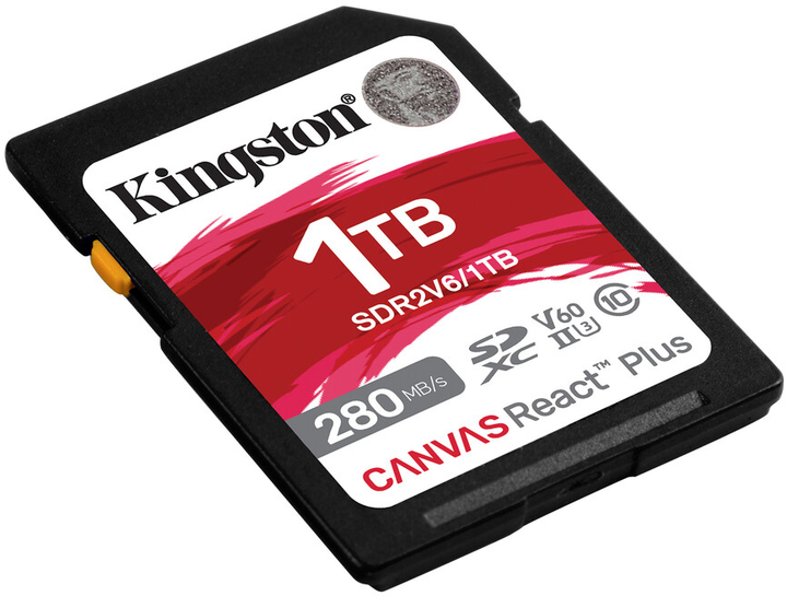 Karta pamięci Kingston SDXC 1TB Canvas React Plus Class 10 UHS-II U3 V60 (SDR2V6/1TB) - obraz 2