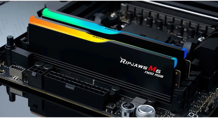 Pamięć RAM G.Skill DDR5-6000 32768MB PC5-48000 (Kit of 2x16384MB) Ripjaws M5 Neo RGB (F5-6000J3038F16GX2-RM5NRK) - obraz 5