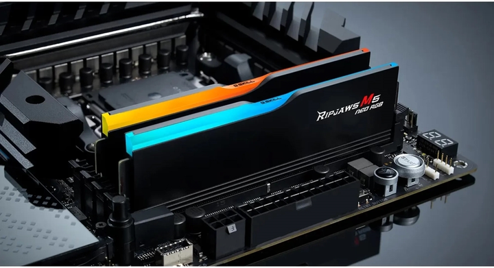 Pamięć RAM G.Skill DDR5-6000 32768MB PC5-48000 (Kit of 2x16384MB) Ripjaws M5 Neo RGB (F5-6000J2836G16GX2-RM5NRK) - obraz 6