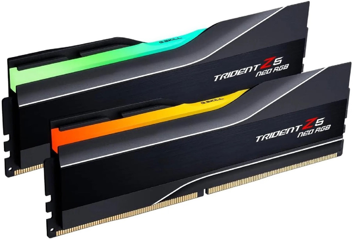 Pamięć RAM G.Skill DDR5-6400 32768MB PC5-51200 (Kit of 2x16384MB) Trident Z5 Neo RGB Black (F5-6400J3039G16GX2-TZ5NR) - obraz 3