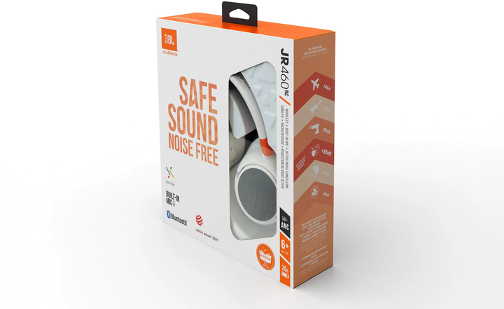 Słuchawki JBL Tune 460 NC White (JBLJR460NCWHT) - obraz 9
