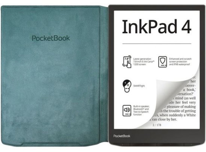Etui PocketBook do PocketBook 743 Flip Cover Dark Green (HN-FP-PU-743G-SG-WW) - obraz 4